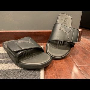 Men’s Black Puma Slides